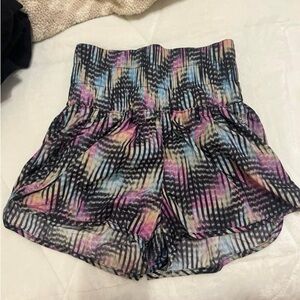 Free People Movement “The Way Home Printed Shorts” - size small
